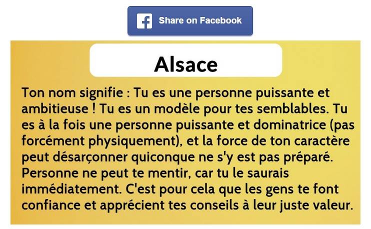 Alsace signification
